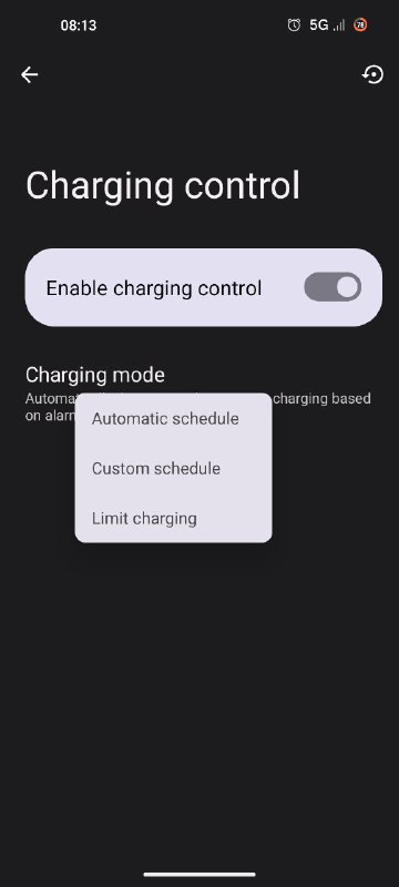 lineageOS 最近一次更新增加了充电管理，有了定时充电，智能充电等功能，实现了ACC(Advanced Charging Controller )的效果，可以长期插充电器使用了