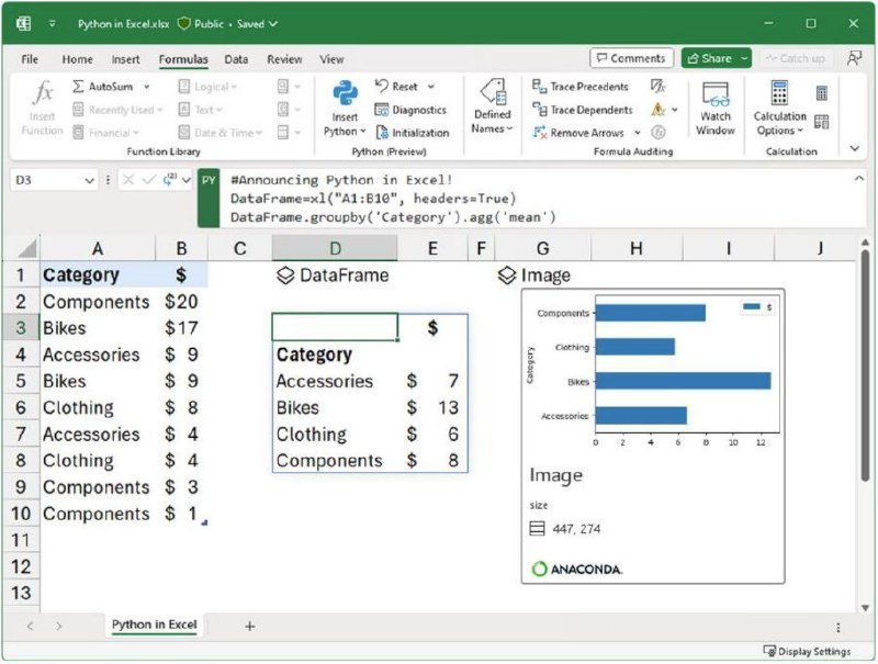 微软将 Python 引入 Excel微软正在将 Python 引入 Excel