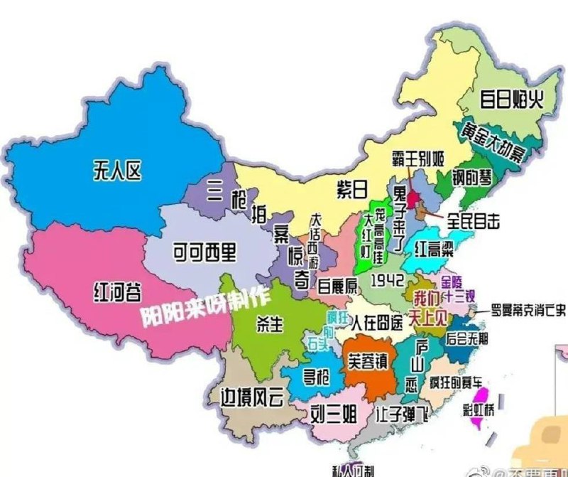 各省代表电影，有点意思！